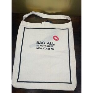 Bag-All New York NY Tote Bag Canvas Shopper Reusable Grocery‎ Book